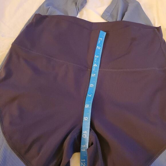 Zyia Active Storm Parallel Luxe Ribbed Ruched Legging Size 8/10 - Picture 4 of 11